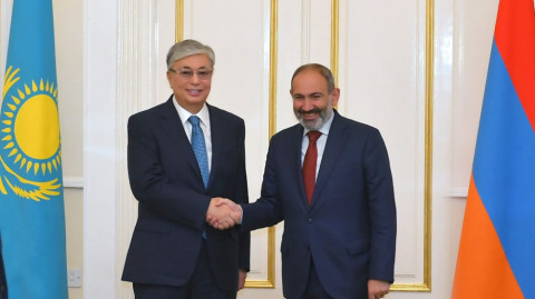 Փաշինյանն ու Տոկաևը քննարկել են Հարավային Կովկասում անվտանգության հետ կապված իրավիճակը