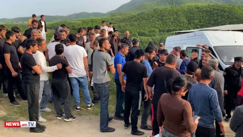Կիրանցում քաղաքացիները շրջափակեցին ռազմական ոստիկանության պահակակետը