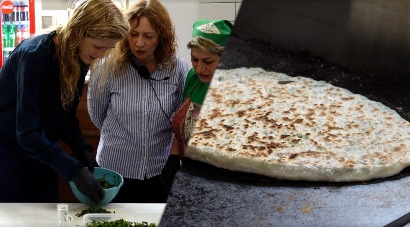 Samantha Power cooks Zhingyalov hats with people from Artsakh