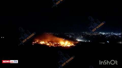 Այրվում է Նուբարաշենի աղբավայրը