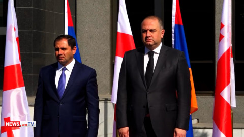 Սուրեն Պապիկյանի դիմավորման արարողությունը Վրաստանում