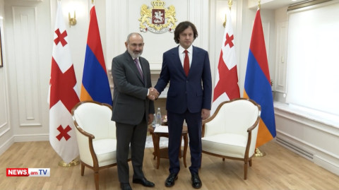 Կադրեր Հայաստանի ու Վրաստանի վարչապետների առանձնազրույցից