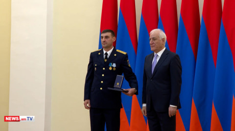 Անկախության տոնի առթիվ նախագահի նստավայրում տեղի է ունեցել պարգևատրման հանդիսավոր արարողություն