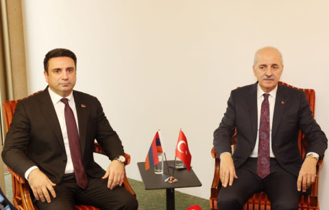 Ալեն Սիմոնյանը տեսանյութ է հրապարակել Թուրքիայի Ազգային մեծ ժողովի նախագահի հետ հանդիպումից