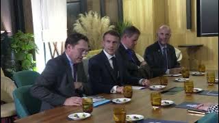 Բուդապեշտում Նիկոլ Փաշինյանը հանդիպել է Էմանուել Մակրոնի հետ