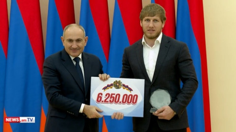 Փաշինյանը պարգեւատրել է 2024 թվականի լավագույն մարզիկներին