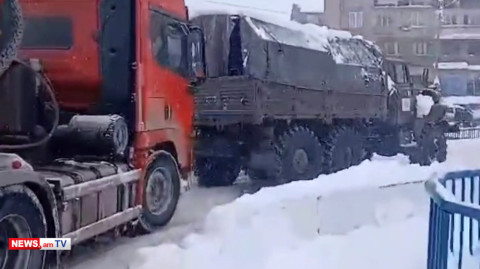 Փրկարարները Սյունիքիում արգելափակումից դուրս են բերել 7 բեռնատար ավտոմեքենա