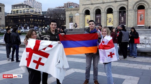 Վրաստանի երկրպագուները Երեւանում