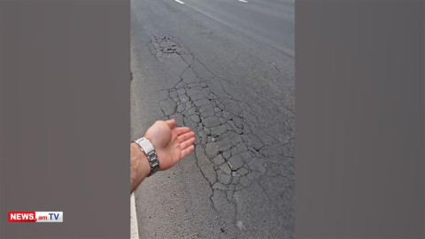 Նիկոլի «փռած» ասֆալտը Մյասնիկյան պողոտայում, հիմա կասեն՝ սա ճաք է, սա նորմալ է. ակտիվիստ