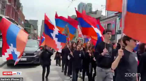 Հայոց ցեղասպանության զոհերի հիշատակին նվիրված երթ Տորոնտոյում
