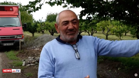 2-3 ժամ կարկուտ եկավ, 6 րոպե պոպոքի չափ. գիլաս–միլաս չկա, սաղ ճղերով տարել է. գյուղացի