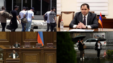Բանակից փրկագին, Պապիկյանը` Գերմանիայում, ամպրոպային անձրևներ. «Օրվա ամփոփումը»՝ ռուսերեն
