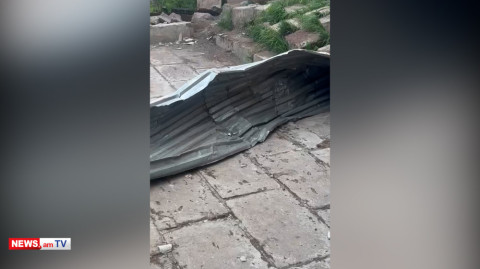Արթիկում ուժեղ պտտահողմի հետևանքով վնասվել են տանիքներ, արևային կայաններ, ջրատաքացուցիչներ