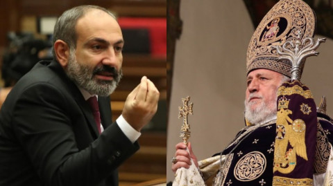 ՈՒՂԻՂ. Քաղաքացիները «Զվարթնոցում» դիմավորում են Գարեգին Երկրորդին՝ ի հեճուկս Փաշինյանի