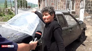 Լուսամուտները ջարդվեցին, կտուրից փայտը ընկավ, տղայիս ձեռքը ճղեց. Ապարանի բնակիչ