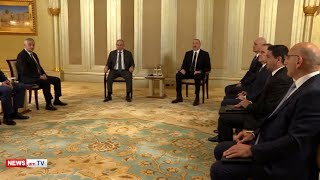 Կադրեր՝ Փաշինյան-Ալիեւ հանդիպումից
