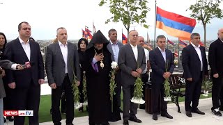 Սամվել Շահրամանյանը, ԱԺ «Հայաստան» խմբակցության պատգամավորները Եռաբլուր են այցելել