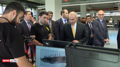 Այստե՞ղ է ամբողջ արտադրությունը. Փաշինյանը՝ Ինժեներական քաղաքի Բիզնես աքսելերատորի շենքի բացմանը