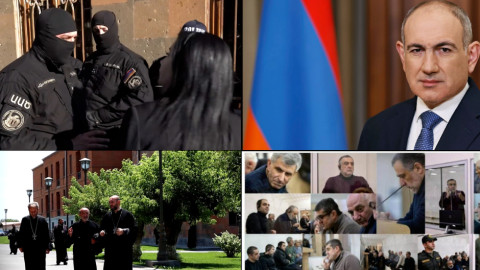Աննախադեպ իրավիճակ Հայաստանում․ իշխանությունները ձերբակալել են 13 հոգևորականի. «Օրվա ամփոփում»՝ ռուսերեն
