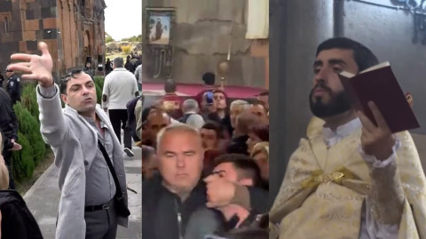 Ագրեսիվ ՔՊ-ականներ, քաղաքացու բերանը փակող ՊՊԾ աշխատակից. Հովհաննավանքի կեղծ պատարագը. Օրը մեկ տողով