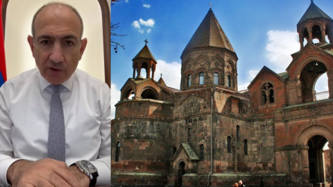 Փաշինյանը Հովհաննավանքից հետո որոշել է աղոթել Սուրբ Էջմիածնում. «Օրվա ամփոփում»՝ ռուսերեն