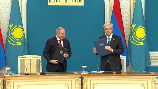 Նիկոլ Փաշինյանը և Կասիմ-Ժոմարտ Տոկաևը ստորագրել են համատեղ հայտարարություն