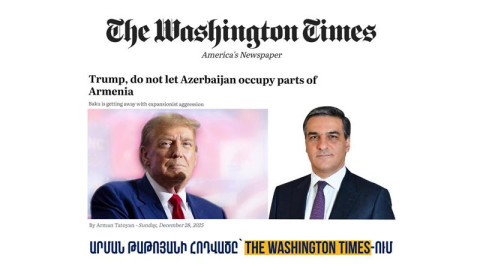 Թրամփի ուղին կհաջողվի, եթե օկուպացիայից ազատվեն ՀՀ տարածքները.Թաթոյանի հոդվածը Washington Times–ում