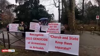 Միրզոյանի այցը Ստրասբուրգ ուղեկցվեց սփյուռքի բողոքի ակցիայով