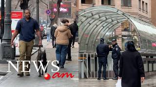 Ոստիկանական մեծաթիվ ուժեր «Ալեքսանդր» հյուրանոցի մոտ. սպասում են ԱՄՆ փոխնախագահին