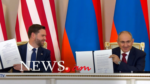Փաշինյանն ու Վենսը ստորագրեցին միջուկային խաղաղ համագործակցության մասին հուշագիրը