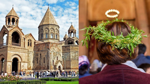 ՈՒՂԻՂ. Ծաղկազարդը Մայր տաճարում