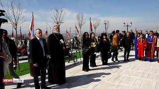 Շահրամանյանը Արցախի ղեկավարության հետ ծաղիկներ խոնարհեց Եռաբլուրում