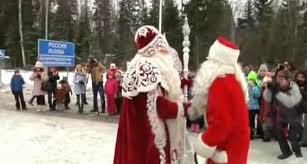 Ռուս Ձմեռ պապն ու  ֆինլանդացի Սանտա կլաուսը հանդիպել են սահմանին