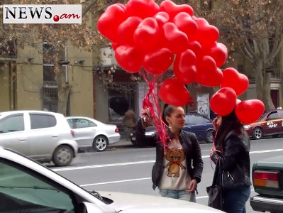 Սուրբ Վալենտինի օրը Երեւանում