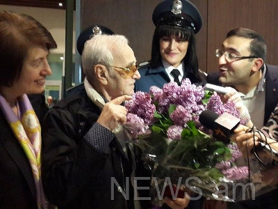 Շառլ Ազնավուրը ժամանեց Հայաստան