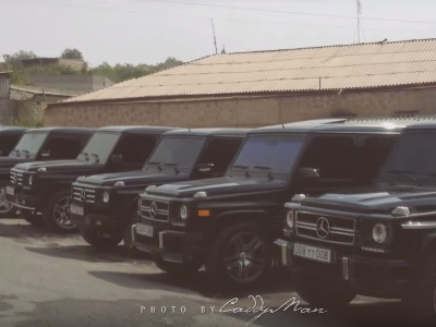 Մեքենաների շքերթ հայկական հարսանիքին