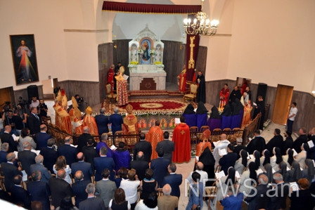 Հռոմի պապի ներկայացուցչի եւ նախագահի մասնակցությամբ օծվեց «Սրբոց Նահատակաց» եկեղեցին