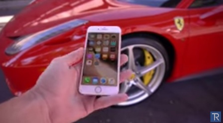 Ի՞նչ է լինում iPhone 6S-ին Ferrari-ի անիվների տակ մնալուց հետո