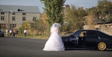 Գեղեցիկ դրիֆտ հայկական հարսանիքի ժամանակ