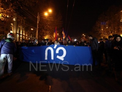 «Ոչ»-ի ճակատի եւ «Նոր Հայաստան»-ի համատեղ երթը
