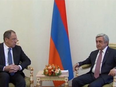 Սերժ Սարգսյանը հանդիպել է Սերգեյ Լավրովի հետ
