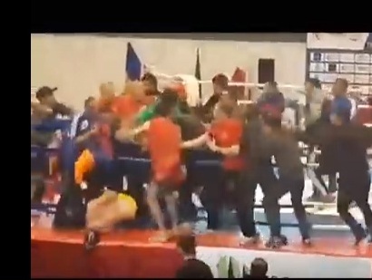Azerbaijanis provoke brawl while being defeated by Karabakh athlete