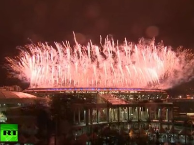 Rio 2016 closing ceremony fireworks