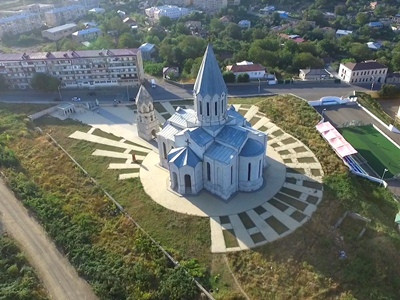 Շուշիի Ղազանչեցոց եկեղեցի. կադրեր դրոնով