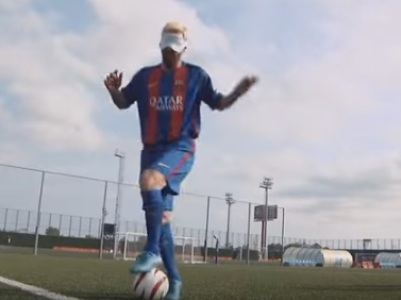 FC Barcelona vs the Spanish Paralympic Blind Football Team