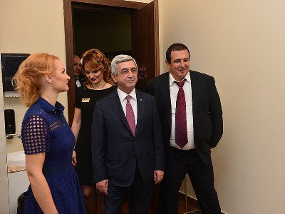 Նախագահը մասնակցեց Ծառուկյանի սպորտային համալիրի բացմանը