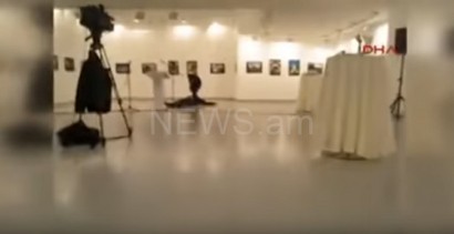 ՌԴ դեսպանի սպանությունից հետո տեսախցիկը սրահում պայթյուն է ֆիքսել