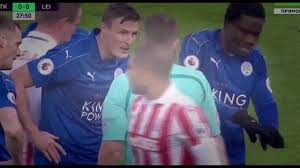 Jamie Vardy red card vs Stoke City 17/12/2016