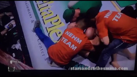 KOed MMA fighter confuses referee with opponent