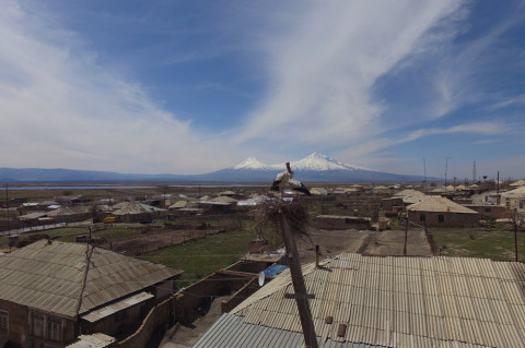 Զարթոնք. արագիլները վերադարձել են. կադրեր դրոնի տեսախցիկով